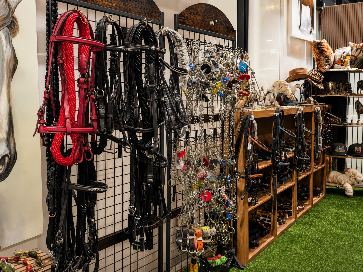 Equestrian bridles and tack