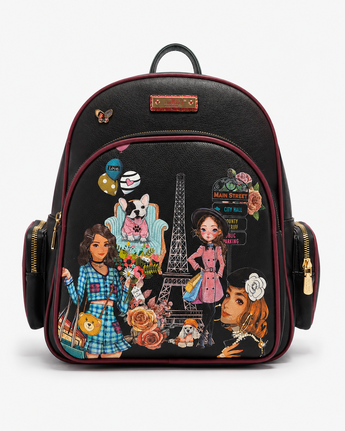Illustrated fashion backpack