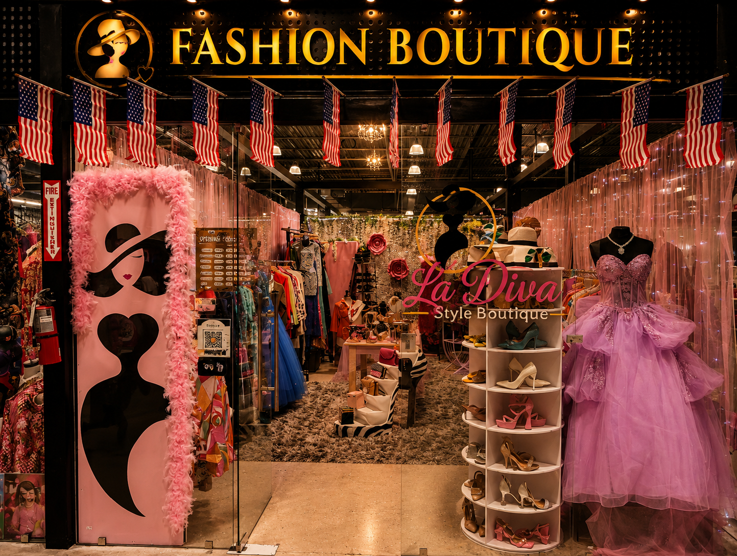 La Diva Style Boutique storefront at Paddock Market Ocala