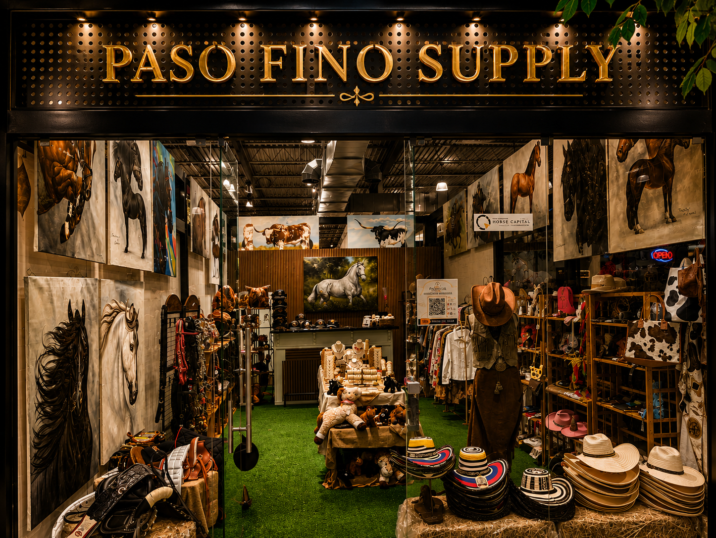Paso Fino Supply storefront at Paddock Market Ocala